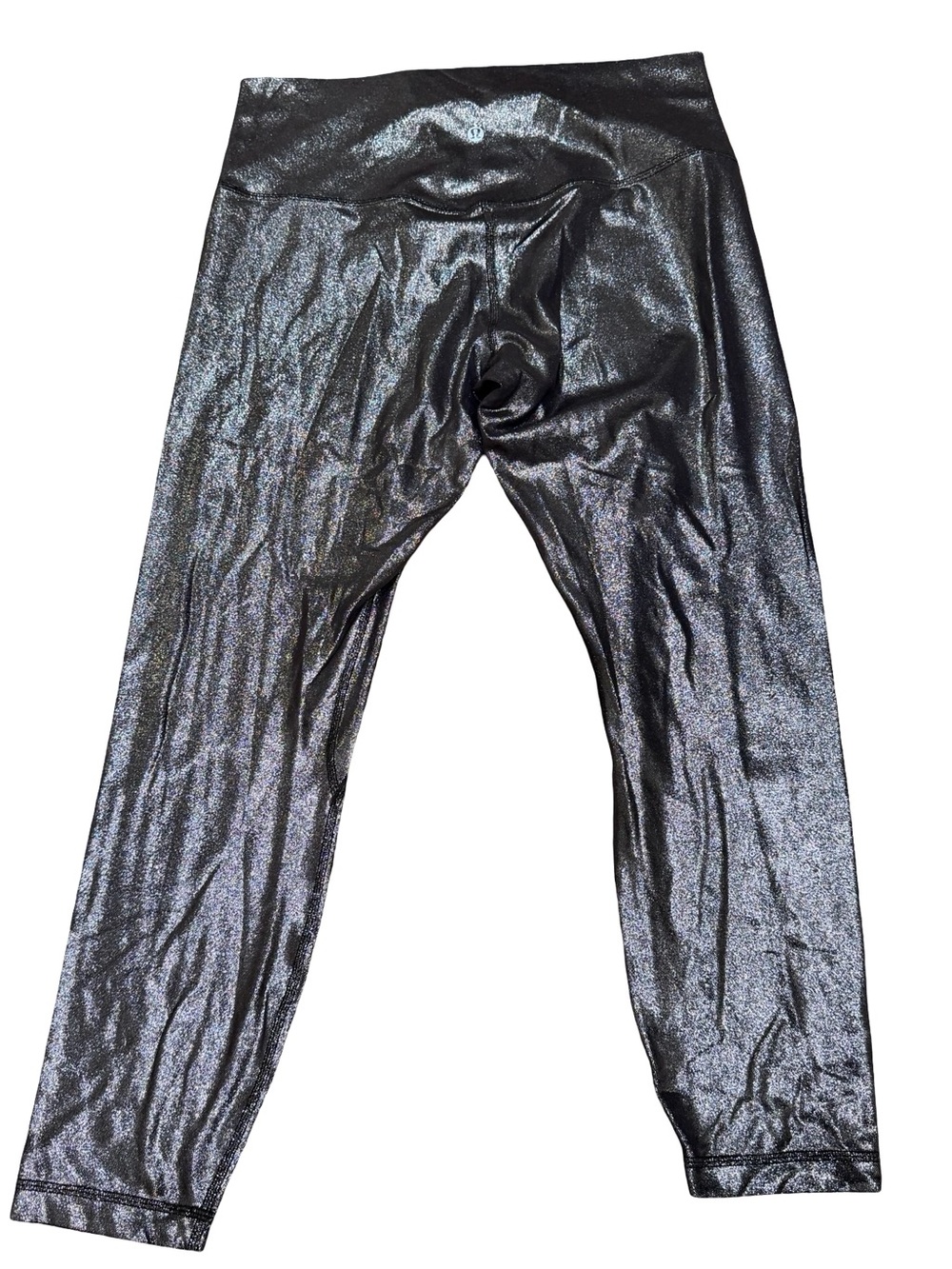 ✨ Lululemon Align High-Rise Crop 21" Radiate Foil Print French Press Size 12 - Picture 14 of 16